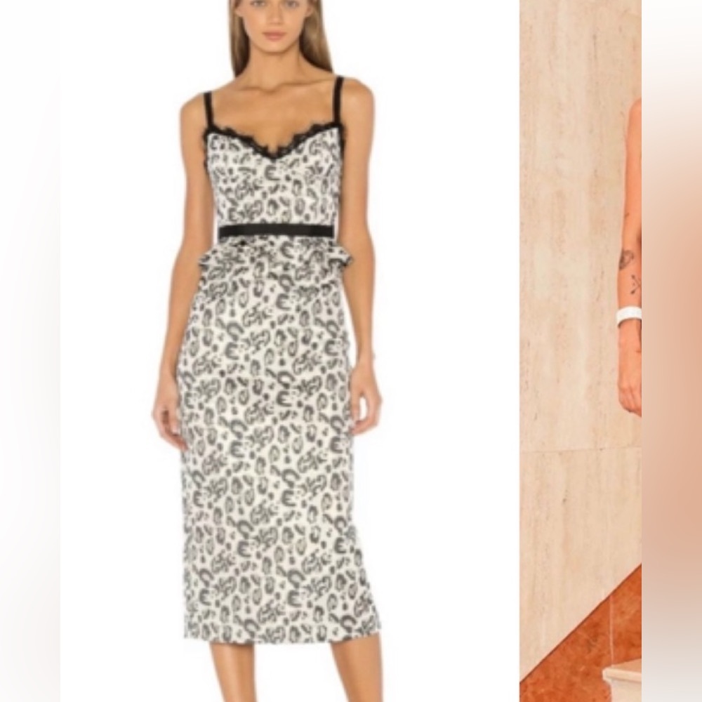 V Chapman Portofino Leopard Print Dress